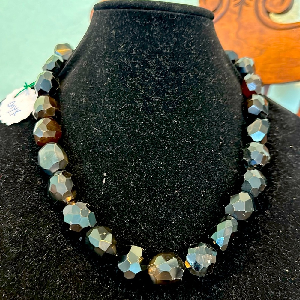 515 carats onyx gemstone necklace 🖤